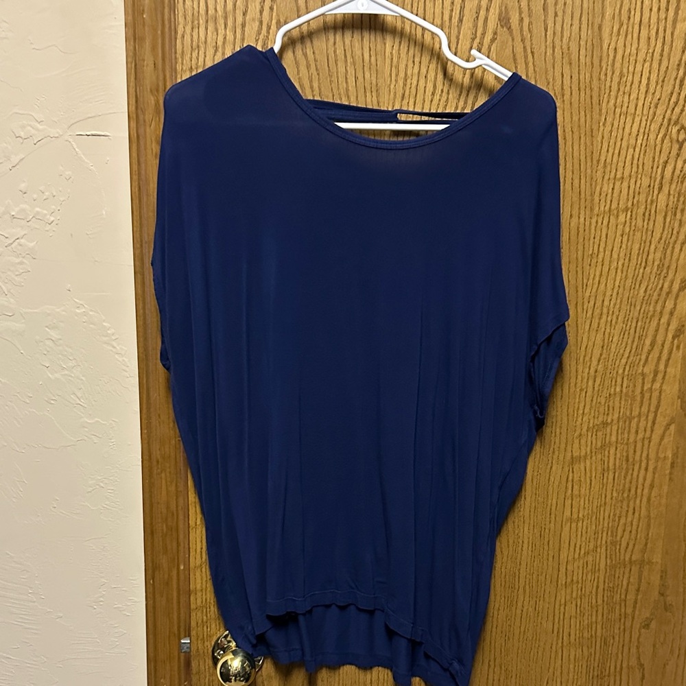 4 for $10 item GAIAM Navy Relaxed Dolman Tunic